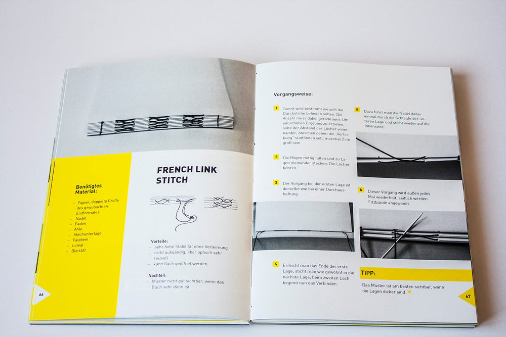 Buchbindebuch - Bachelor Thesis Instruction Page-editorial Design And Binding By Corliss Design