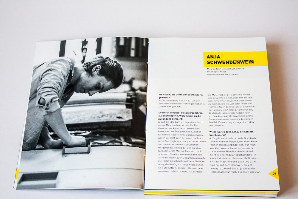 Buchbindebuch - Bachelor Thesis Interview Page-editorial Design And Binding By Corliss Design