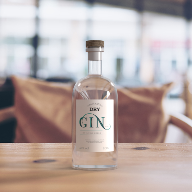 Gin Label Design With Handlettering By Corliss Design