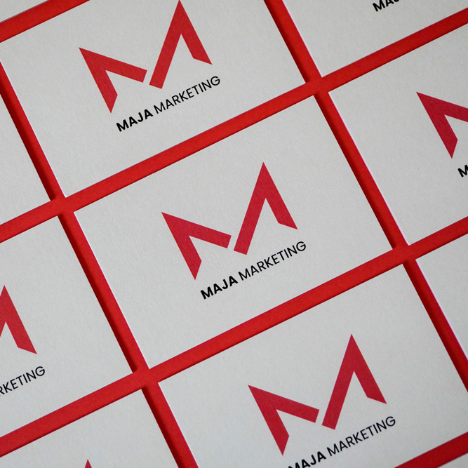 corporate design and branding by corliss design for maja marketing