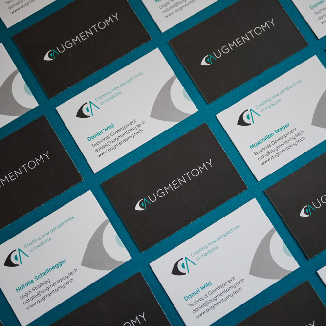 Corporate/brand Design: Business Cards Of Augmentomy, A Start-up From Graz. By Corliss-Design