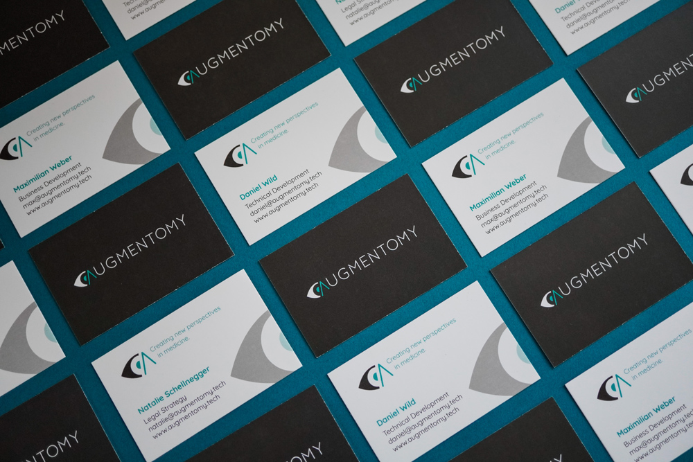 Corporate/brand Design: Business Cards For Augmentomy, A Startup From Graz, By Corliss-Design