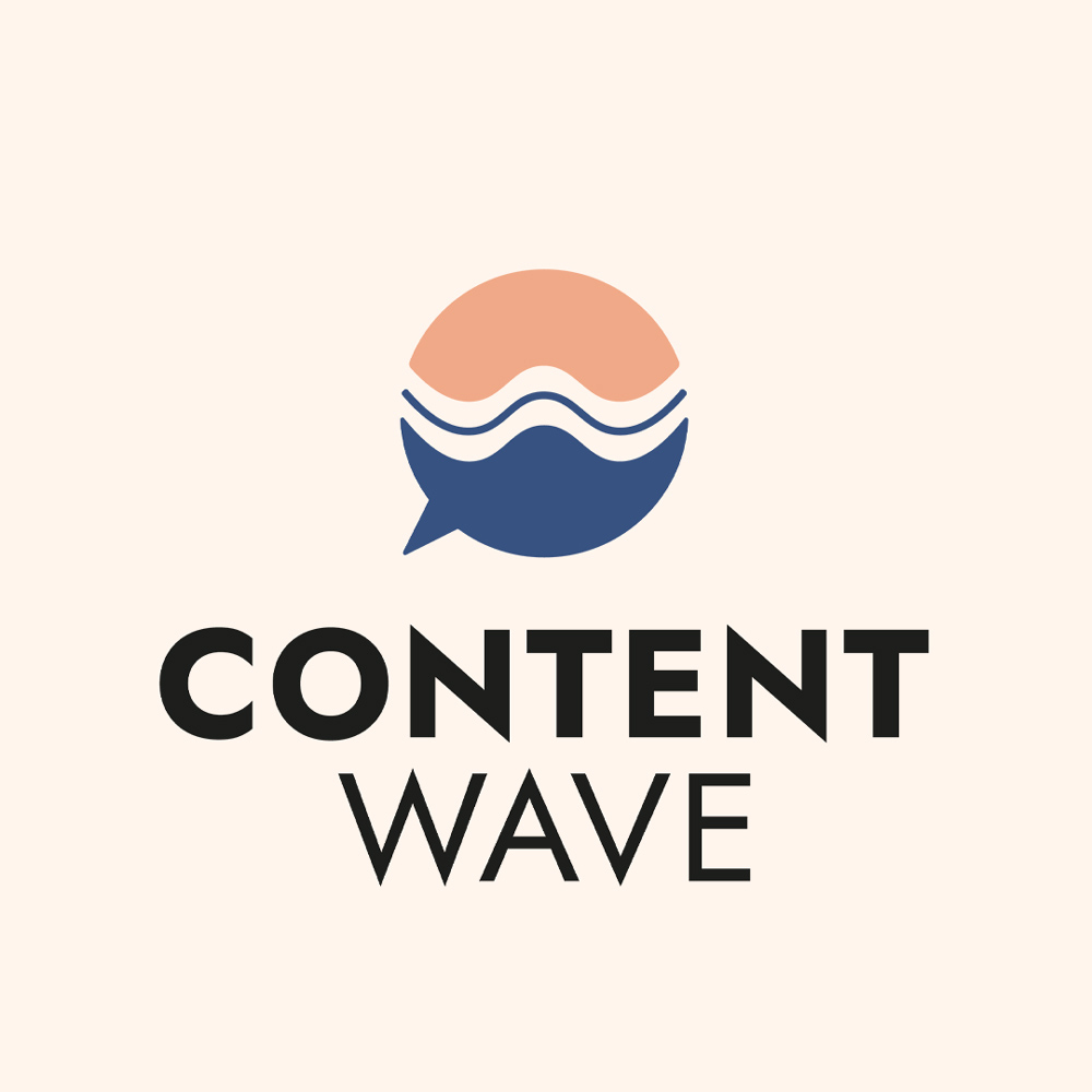 Logo For Content Wave - By Corliss Design