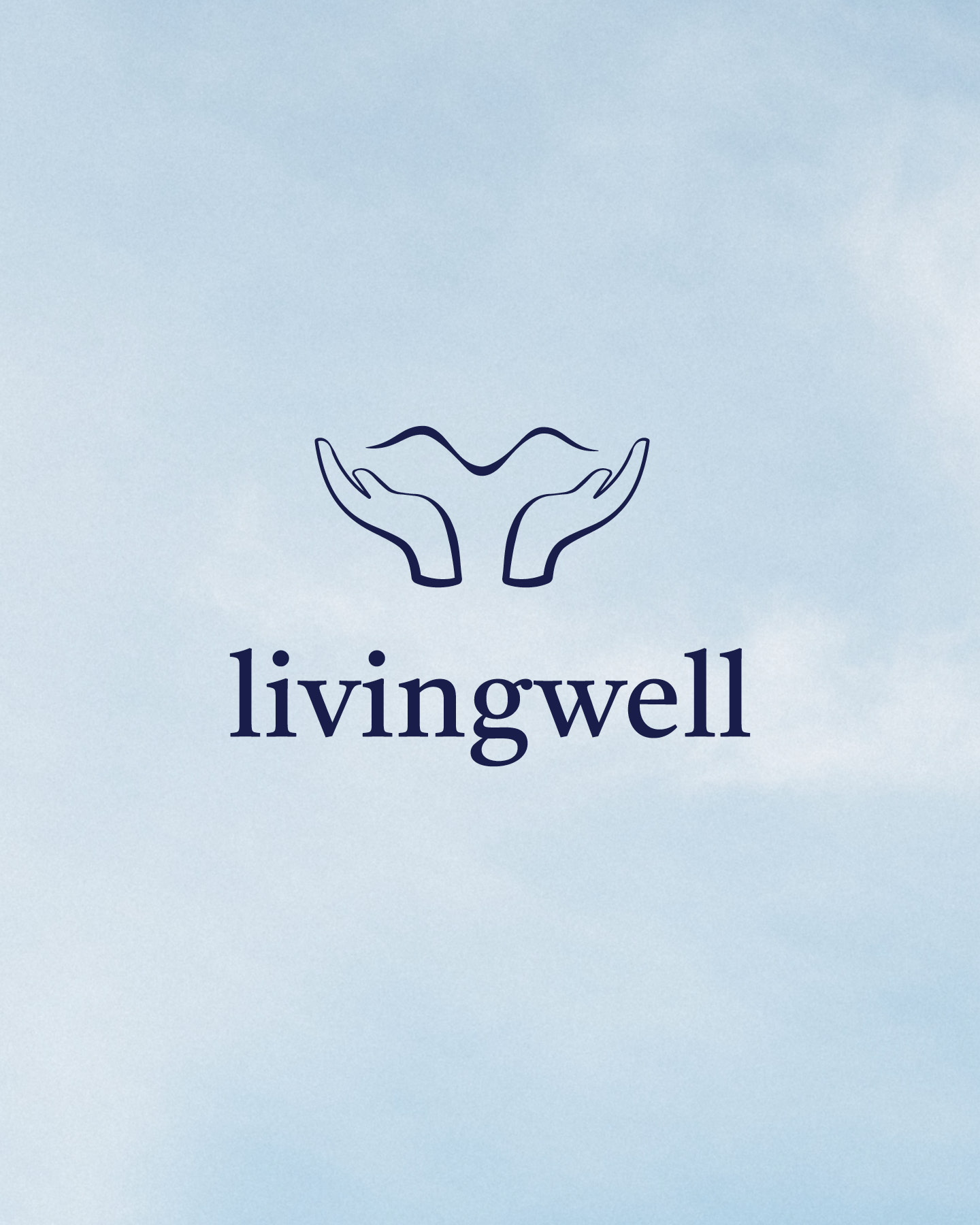 secondary logo of living well - by corliss design