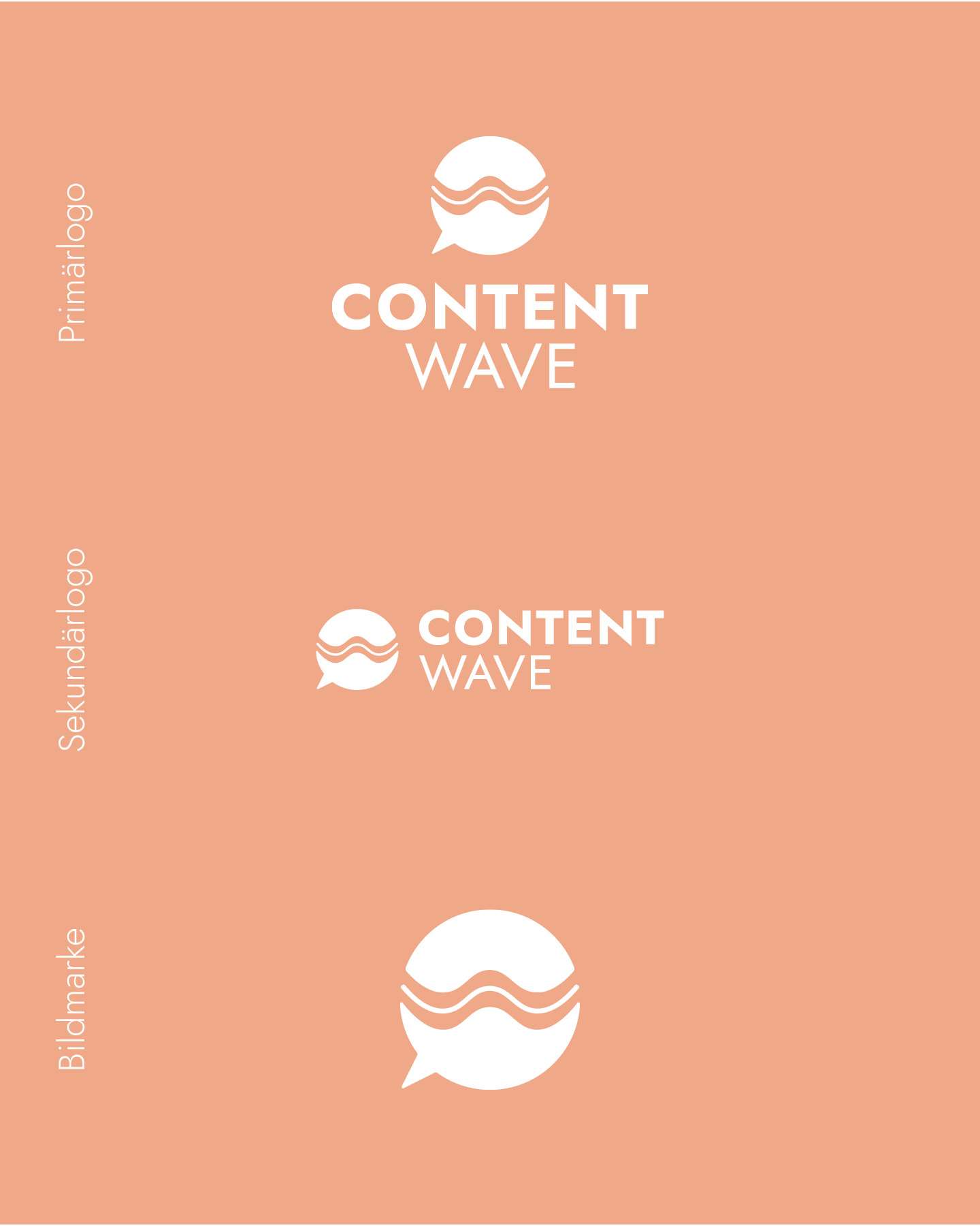 logos overview of content wave by corliss design