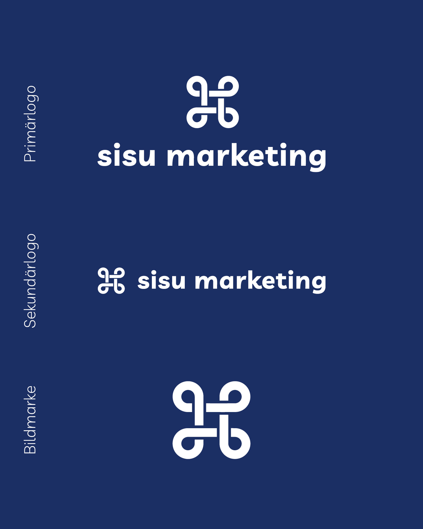 logos overview of sisu marketing - by corliss design