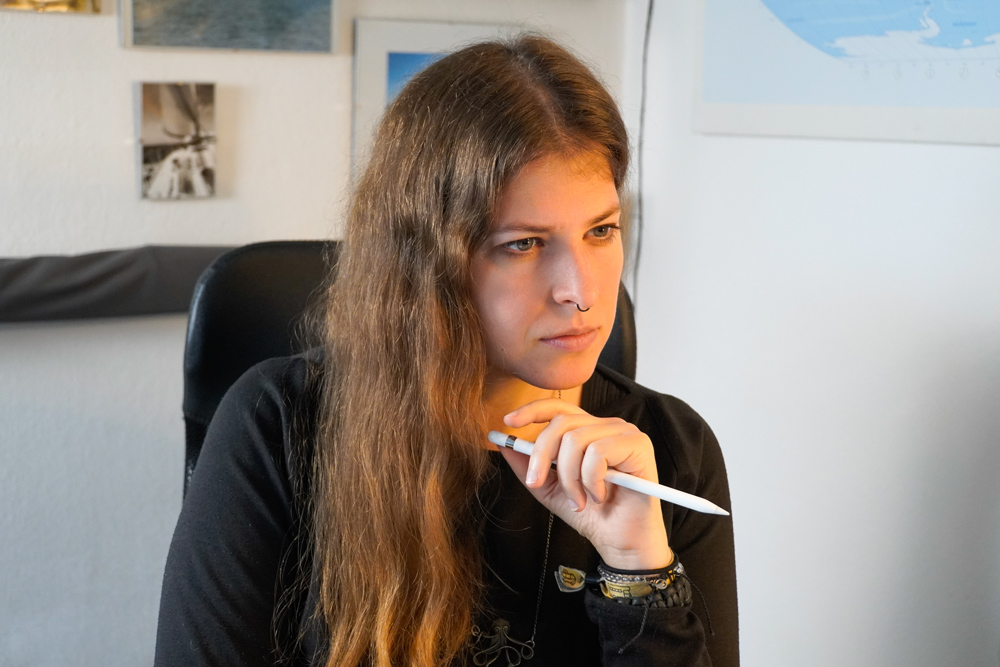 Stefanie Schafzahl von Corliss Design bei einem Markenstrategie-Workshop