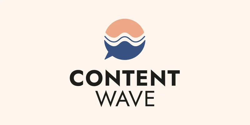 Brand Design von Corliss Design für Content Wave, zu sehen ist das Logo