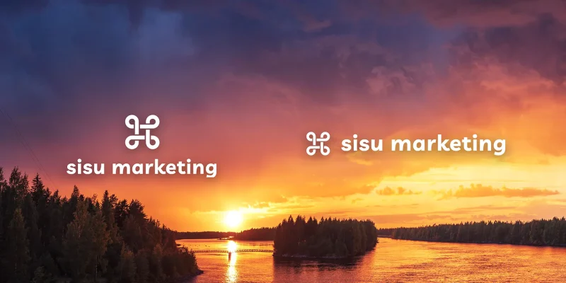 Brand Design von Corliss Design für sisu marketing, zu sehen ist das Logo