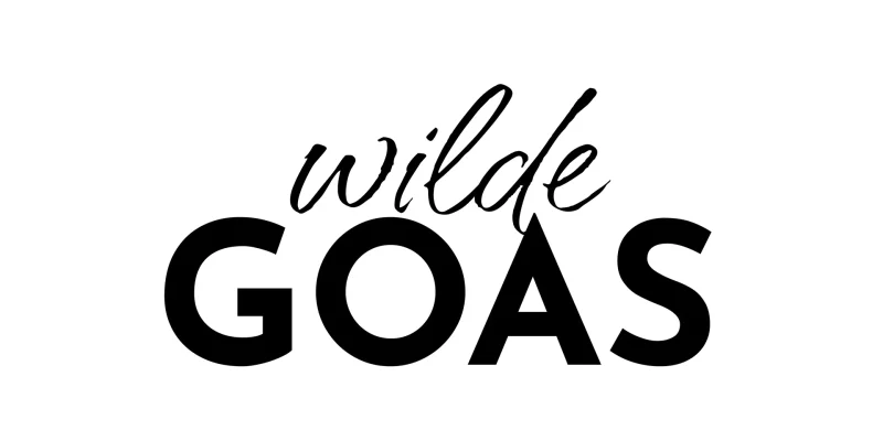 Brand Design von Corliss Design für wilde GOAS, zu sehen ist das Logo in schwarz auf weißem Hintergrund